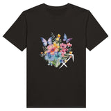 T-shirt Bouquets de Printemps Sagittaire noir