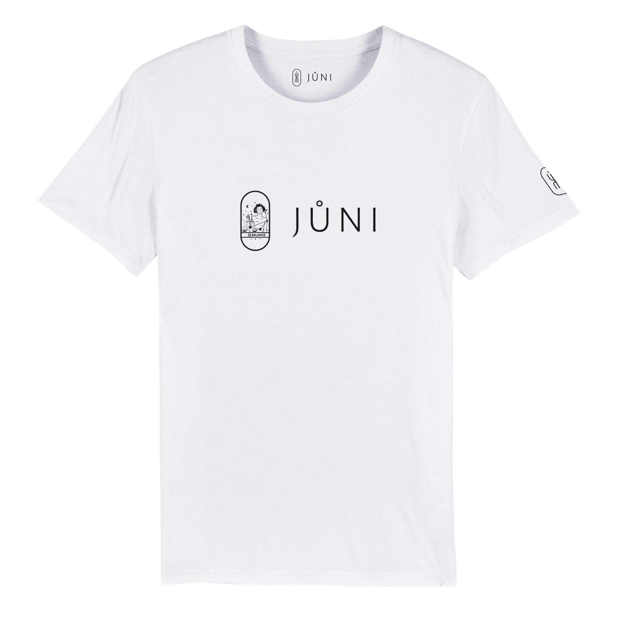 t-shirt JUNI femme balance blanc devant