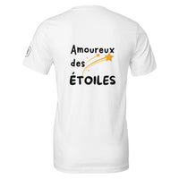 T-shirt Amoureux des Étoiles blanc dos