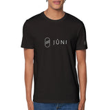 t-shirt JUNI hommes verseau devant noir