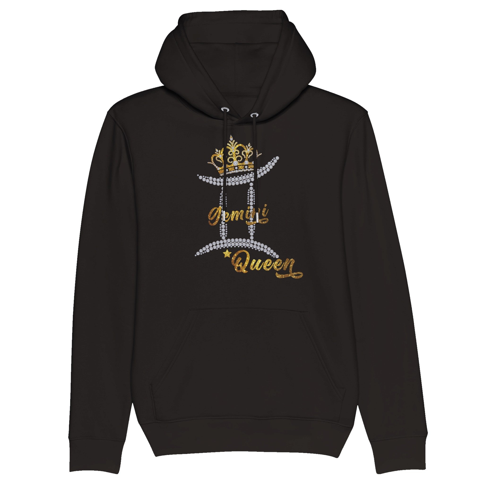 Sweat à capuche Golden Gemini Queen noir