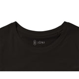 t-shirt JUNI homme taureau col noir