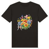 T-shirt Bouquets de Printemps Poissons noir