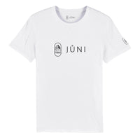 t-shirt JUNI femme verseau devant blanc