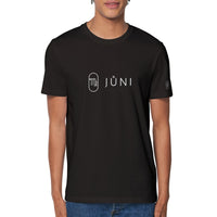 t-shirt JUNI homme vierge devant noir