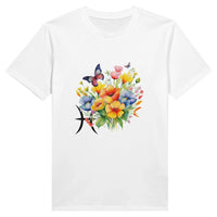 T-shirt Bouquets de Printemps Poissons blanc