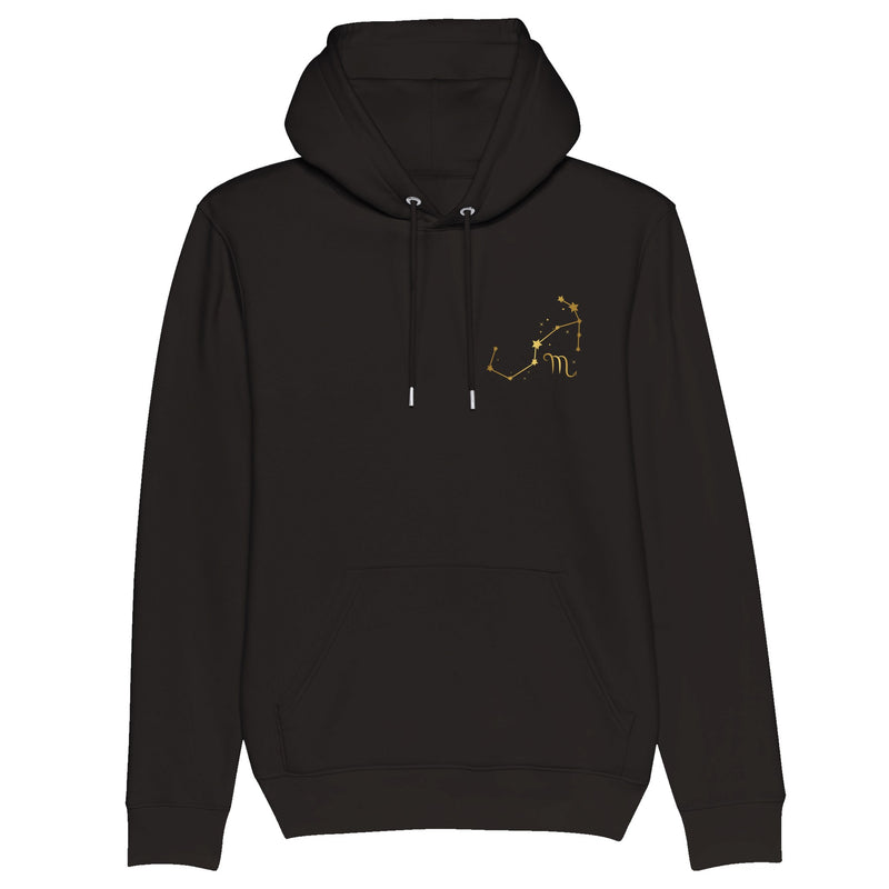 Sweat à capuche Golden Stars Scorpion noir