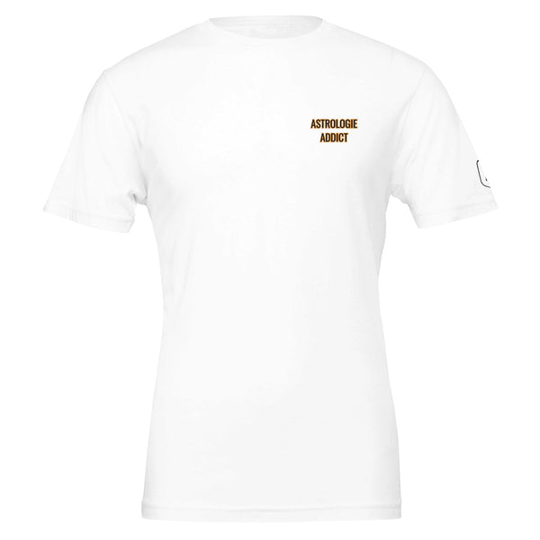 T-shirt Astrologie Addict blanc devant