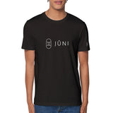 t-shirt JUNI homme gémeaux devant noir