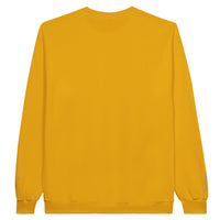 dos du Sweat-shirt Doux Destin Gémeaux Brodé jaune