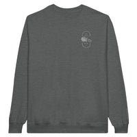 Sweat-shirt Doux Destin Verseau Brodé gris