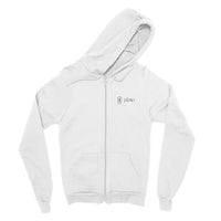 Sweat à capuche zippé Étoile Mâle Scorpion devant blanc