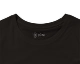 T-shirt JUNI Femme Gémeaux col noir