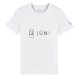 t-shirt JUNI homme gémeaux devant blanc