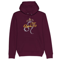 Sweat à capuche Golden Leo Queen bordeaux