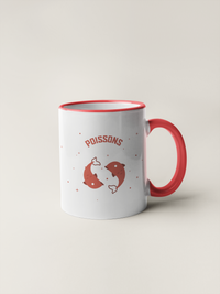 Mug Constellation Poissons rouge